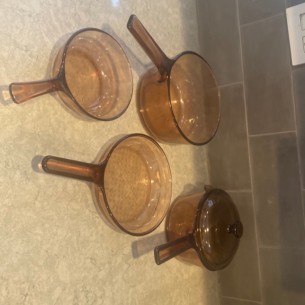 Corning Vision Amber cookware. Perfect condition